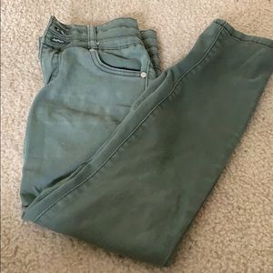 Olive green jeans